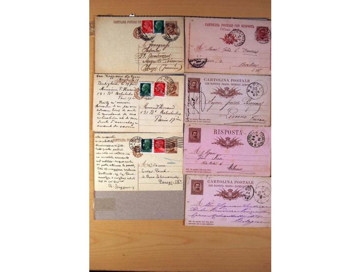 1877/1980 (ca.), Posten mit rund 370 Briefen, Karten und  vielen Ganzsachen (u.a. 20mal P 45), dabei auch Bedarfspost mit Pak