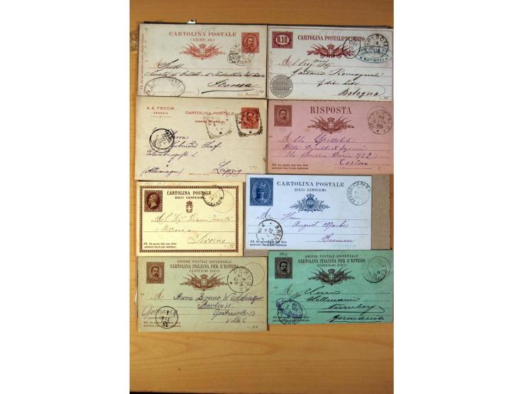 1877/1980 (ca.), Posten mit rund 370 Briefen, Karten und  vielen Ganzsachen (u.a. 20mal P 45), dabei auch Bedarfspost mit Pak