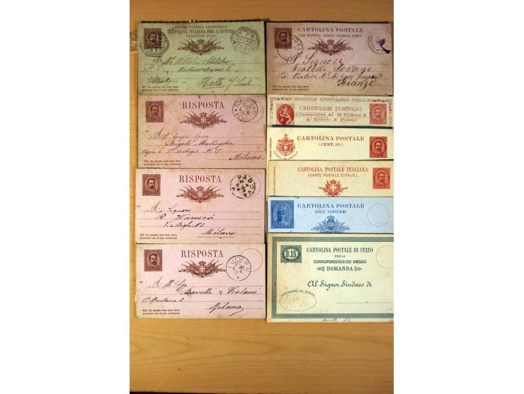 1877/1980 (ca.), Posten mit rund 370 Briefen, Karten und  vielen Ganzsachen (u.a. 20mal P 45), dabei auch Bedarfspost mit Pak
