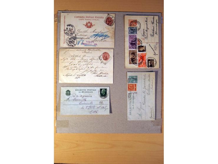 1877/1980 (ca.), Posten mit rund 370 Briefen, Karten und  vielen Ganzsachen (u.a. 20mal P 45), dabei auch Bedarfspost mit Pak