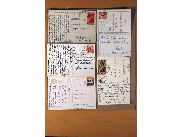 1877/1980 (ca.), Posten mit rund 370 Briefen, Karten und  vielen Ganzsachen (u.a. 20mal P 45), dabei auch Bedarfspost mit Pak