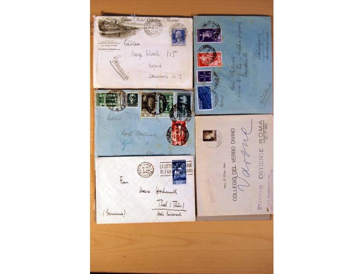1877/1980 (ca.), Posten mit rund 370 Briefen, Karten und  vielen Ganzsachen (u.a. 20mal P 45), dabei auch Bedarfspost mit Pak