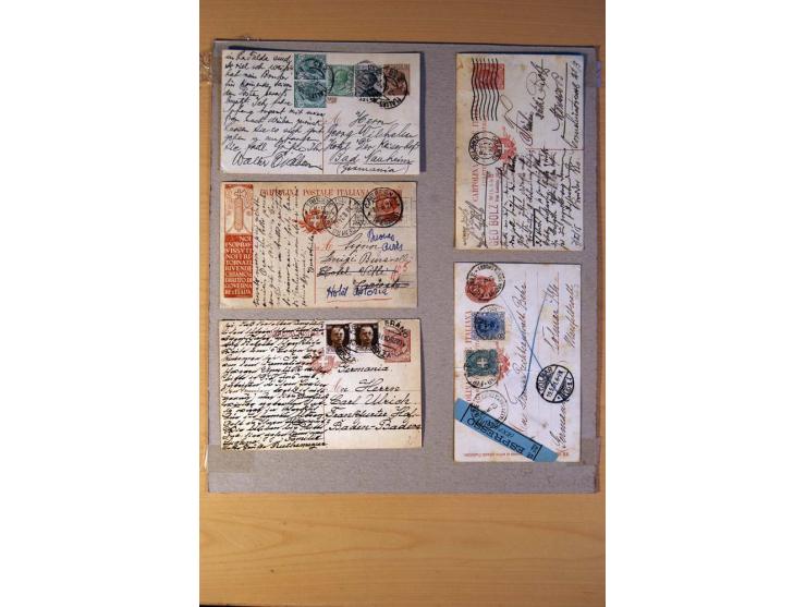 1877/1980 (ca.), Posten mit rund 370 Briefen, Karten und  vielen Ganzsachen (u.a. 20mal P 45), dabei auch Bedarfspost mit Pak