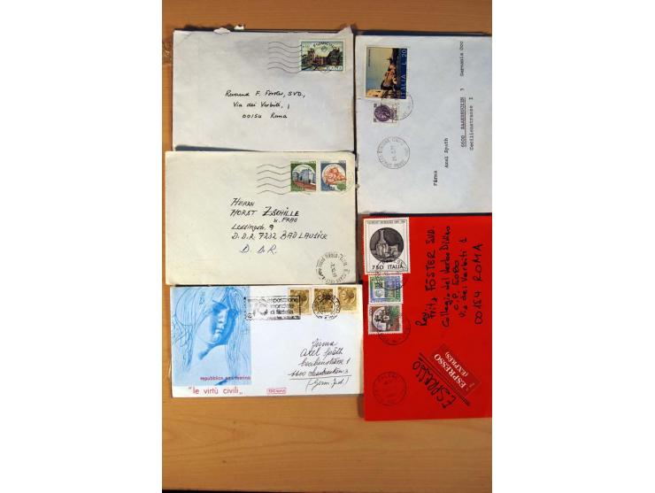1877/1980 (ca.), Posten mit rund 370 Briefen, Karten und  vielen Ganzsachen (u.a. 20mal P 45), dabei auch Bedarfspost mit Pak