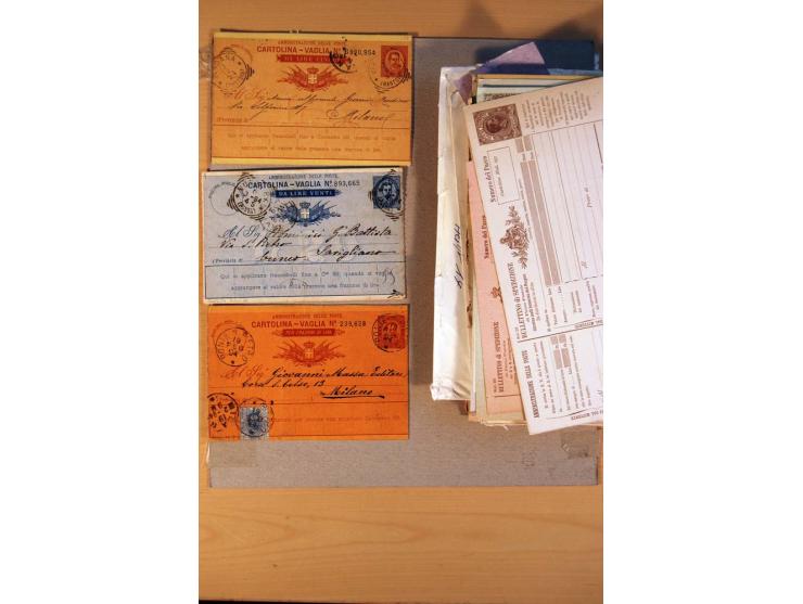 1877/1980 (ca.), Posten mit rund 370 Briefen, Karten und  vielen Ganzsachen (u.a. 20mal P 45), dabei auch Bedarfspost mit Pak