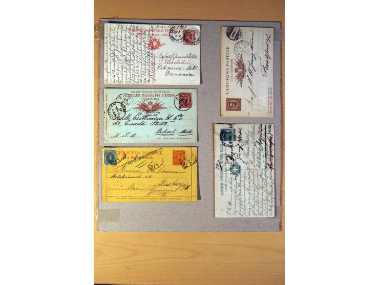 1877/1980 (ca.), Posten mit rund 370 Briefen, Karten und  vielen Ganzsachen (u.a. 20mal P 45), dabei auch Bedarfspost mit Pak