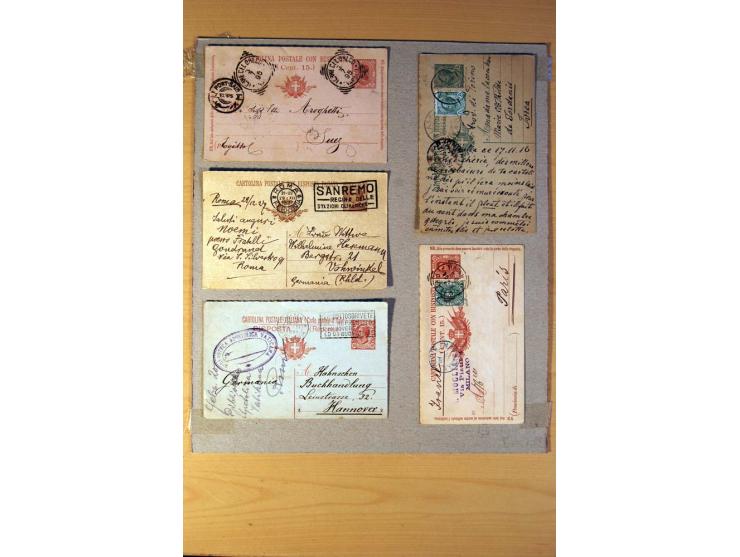 1877/1980 (ca.), Posten mit rund 370 Briefen, Karten und  vielen Ganzsachen (u.a. 20mal P 45), dabei auch Bedarfspost mit Pak
