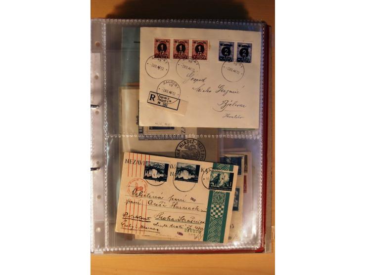 1941/44, kleiner Posten mit über 30 Briefen und Karten, dabei viel Luftpost, Zensuren und Auslandspost, dazu von der Freimark