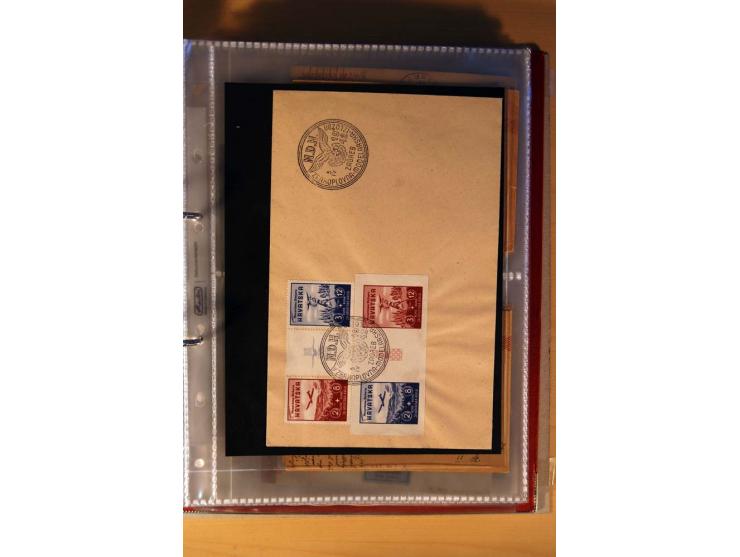 1941/44, kleiner Posten mit über 30 Briefen und Karten, dabei viel Luftpost, Zensuren und Auslandspost, dazu von der Freimark