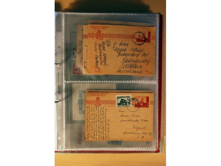 1941/44, kleiner Posten mit über 30 Briefen und Karten, dabei viel Luftpost, Zensuren und Auslandspost, dazu von der Freimark