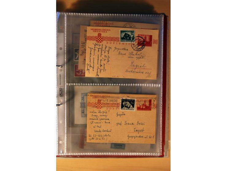 1941/44, kleiner Posten mit über 30 Briefen und Karten, dabei viel Luftpost, Zensuren und Auslandspost, dazu von der Freimark