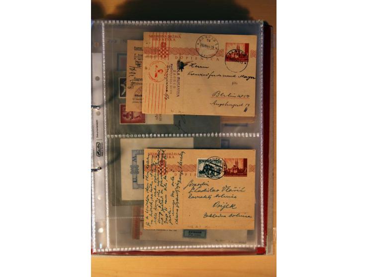 1941/44, kleiner Posten mit über 30 Briefen und Karten, dabei viel Luftpost, Zensuren und Auslandspost, dazu von der Freimark