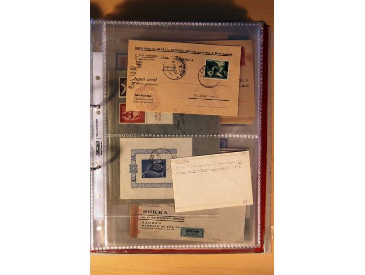 1941/44, kleiner Posten mit über 30 Briefen und Karten, dabei viel Luftpost, Zensuren und Auslandspost, dazu von der Freimark