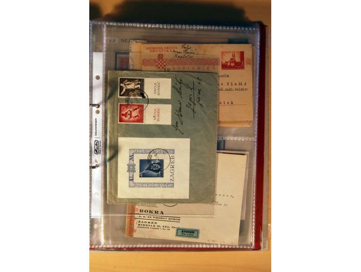 1941/44, kleiner Posten mit über 30 Briefen und Karten, dabei viel Luftpost, Zensuren und Auslandspost, dazu von der Freimark
