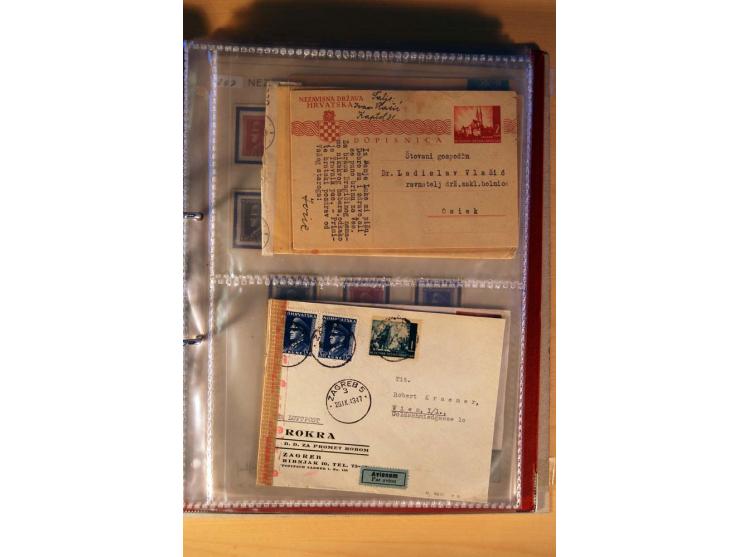 1941/44, kleiner Posten mit über 30 Briefen und Karten, dabei viel Luftpost, Zensuren und Auslandspost, dazu von der Freimark