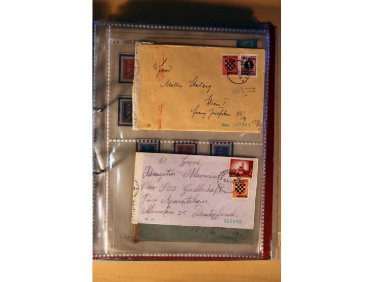 1941/44, kleiner Posten mit über 30 Briefen und Karten, dabei viel Luftpost, Zensuren und Auslandspost, dazu von der Freimark