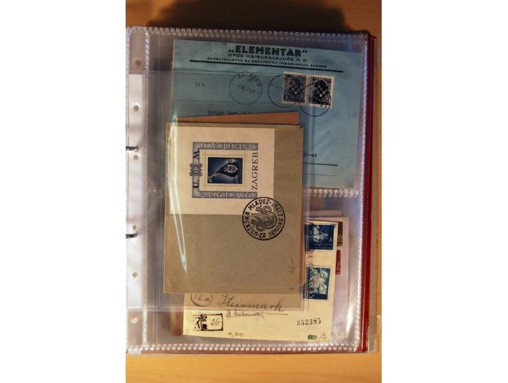 1941/44, kleiner Posten mit über 30 Briefen und Karten, dabei viel Luftpost, Zensuren und Auslandspost, dazu von der Freimark
