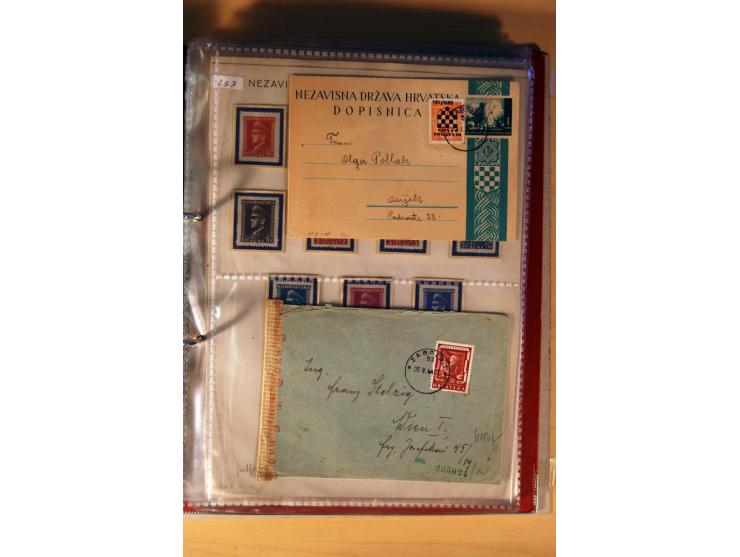 1941/44, kleiner Posten mit über 30 Briefen und Karten, dabei viel Luftpost, Zensuren und Auslandspost, dazu von der Freimark