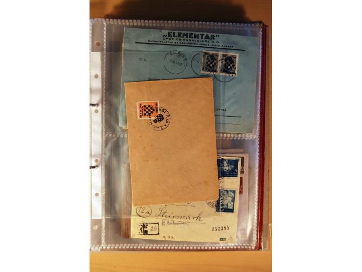 1941/44, kleiner Posten mit über 30 Briefen und Karten, dabei viel Luftpost, Zensuren und Auslandspost, dazu von der Freimark