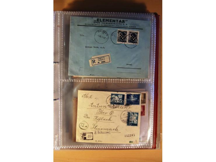 1941/44, kleiner Posten mit über 30 Briefen und Karten, dabei viel Luftpost, Zensuren und Auslandspost, dazu von der Freimark