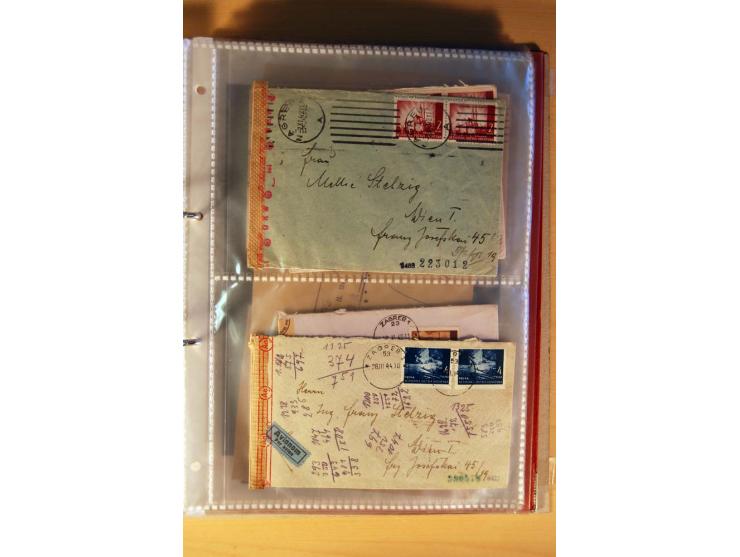 1941/44, kleiner Posten mit über 30 Briefen und Karten, dabei viel Luftpost, Zensuren und Auslandspost, dazu von der Freimark