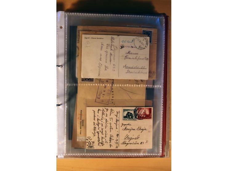 1941/44, kleiner Posten mit über 30 Briefen und Karten, dabei viel Luftpost, Zensuren und Auslandspost, dazu von der Freimark