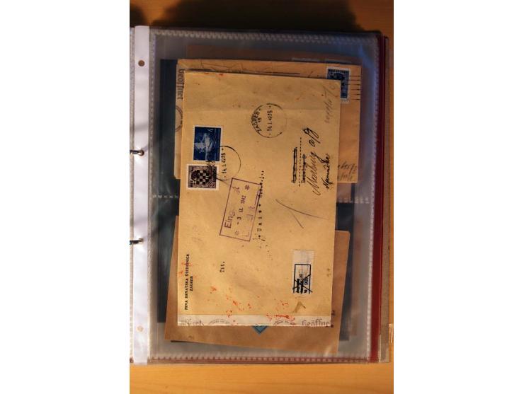 1941/44, kleiner Posten mit über 30 Briefen und Karten, dabei viel Luftpost, Zensuren und Auslandspost, dazu von der Freimark