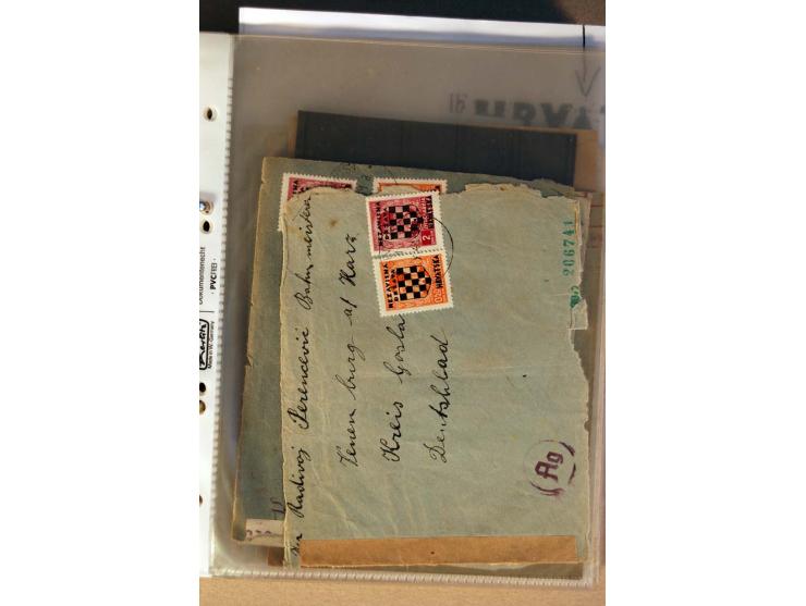1941/44, ca. 50 Briefe und Karten aus dem Bedarf mit R-Briefen, Luftpostbriefen und einigen Paketkarten, unterschiedliche Erh