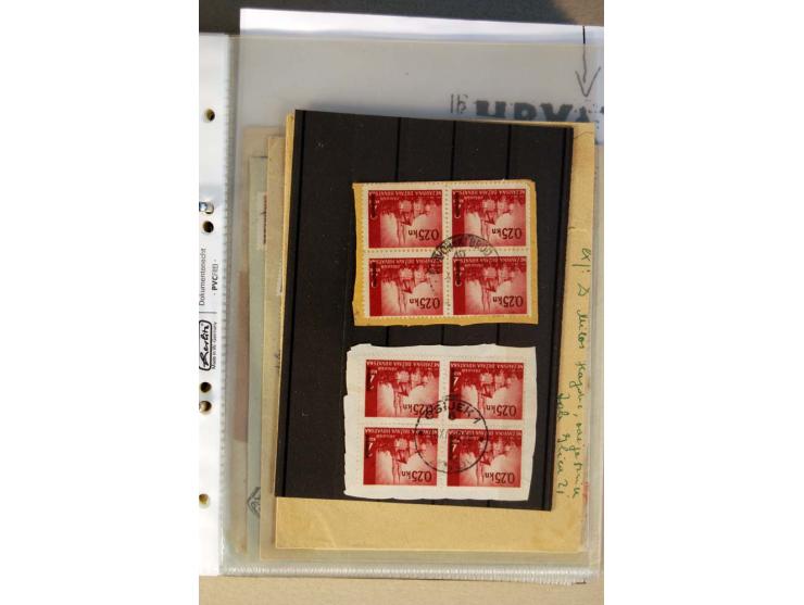 1941/44, ca. 50 Briefe und Karten aus dem Bedarf mit R-Briefen, Luftpostbriefen und einigen Paketkarten, unterschiedliche Erh