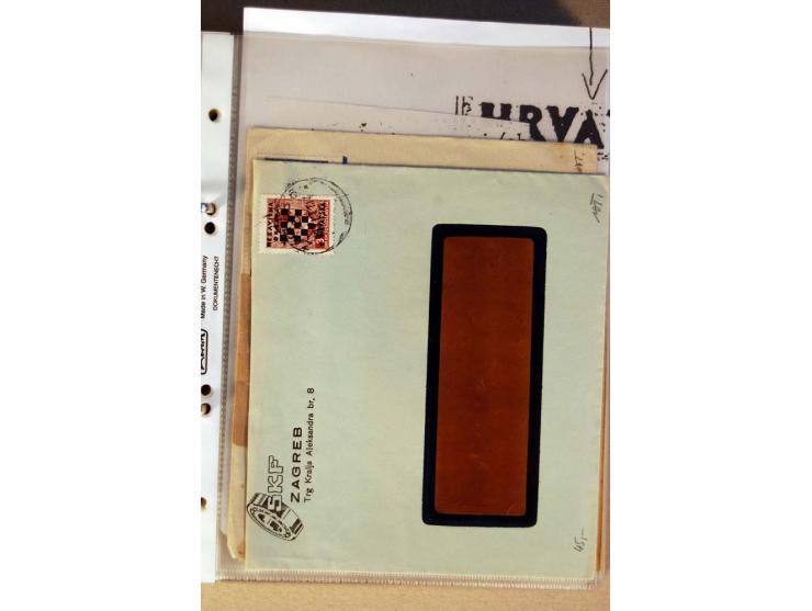 1941/44, ca. 50 Briefe und Karten aus dem Bedarf mit R-Briefen, Luftpostbriefen und einigen Paketkarten, unterschiedliche Erh