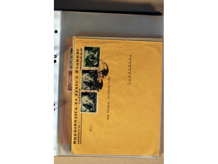 1941/44, ca. 50 Briefe und Karten aus dem Bedarf mit R-Briefen, Luftpostbriefen und einigen Paketkarten, unterschiedliche Erh