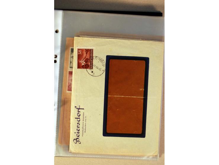 1941/44, ca. 50 Briefe und Karten aus dem Bedarf mit R-Briefen, Luftpostbriefen und einigen Paketkarten, unterschiedliche Erh
