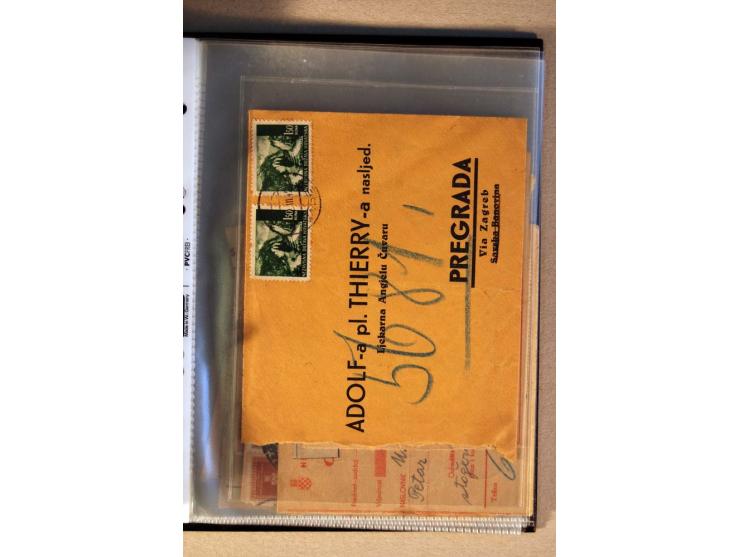 1941/44, ca. 50 Briefe und Karten aus dem Bedarf mit R-Briefen, Luftpostbriefen und einigen Paketkarten, unterschiedliche Erh
