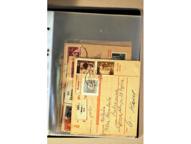 1941/44, ca. 50 Briefe und Karten aus dem Bedarf mit R-Briefen, Luftpostbriefen und einigen Paketkarten, unterschiedliche Erh