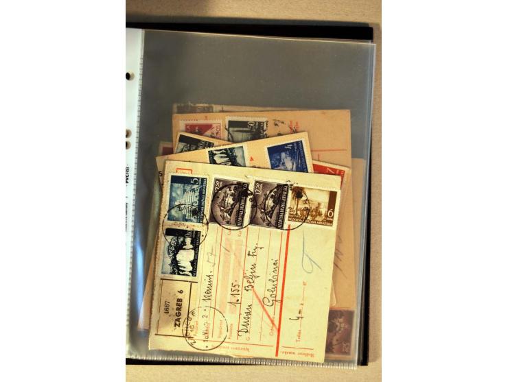 1941/44, ca. 50 Briefe und Karten aus dem Bedarf mit R-Briefen, Luftpostbriefen und einigen Paketkarten, unterschiedliche Erh