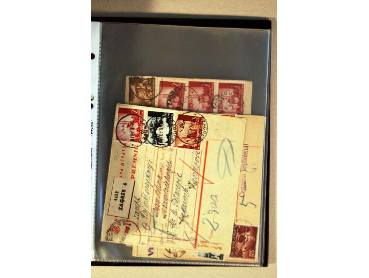 1941/44, ca. 50 Briefe und Karten aus dem Bedarf mit R-Briefen, Luftpostbriefen und einigen Paketkarten, unterschiedliche Erh