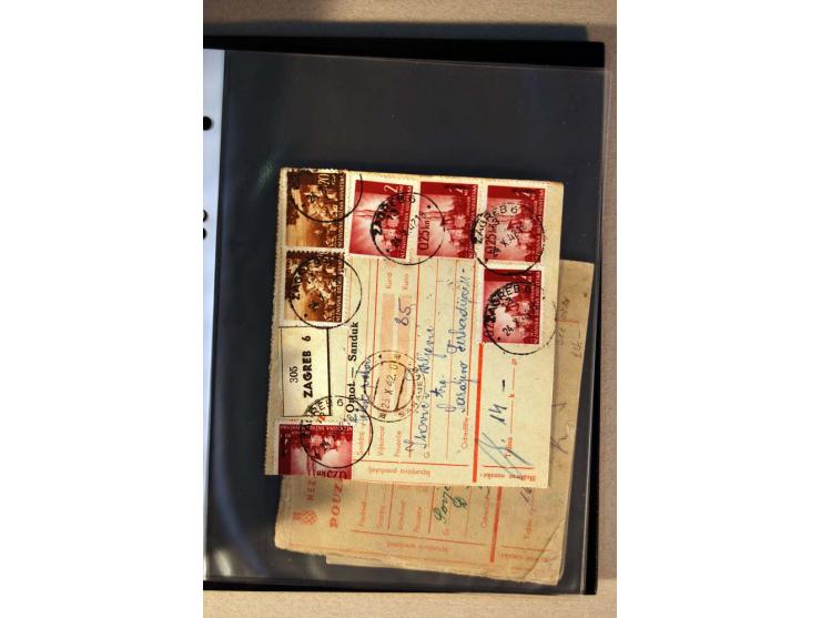 1941/44, ca. 50 Briefe und Karten aus dem Bedarf mit R-Briefen, Luftpostbriefen und einigen Paketkarten, unterschiedliche Erh