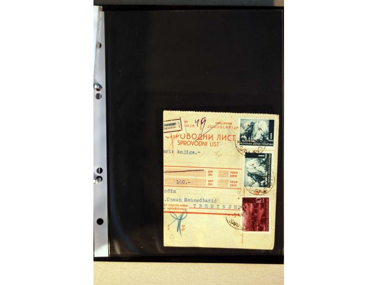 1941/44, ca. 50 Briefe und Karten aus dem Bedarf mit R-Briefen, Luftpostbriefen und einigen Paketkarten, unterschiedliche Erh