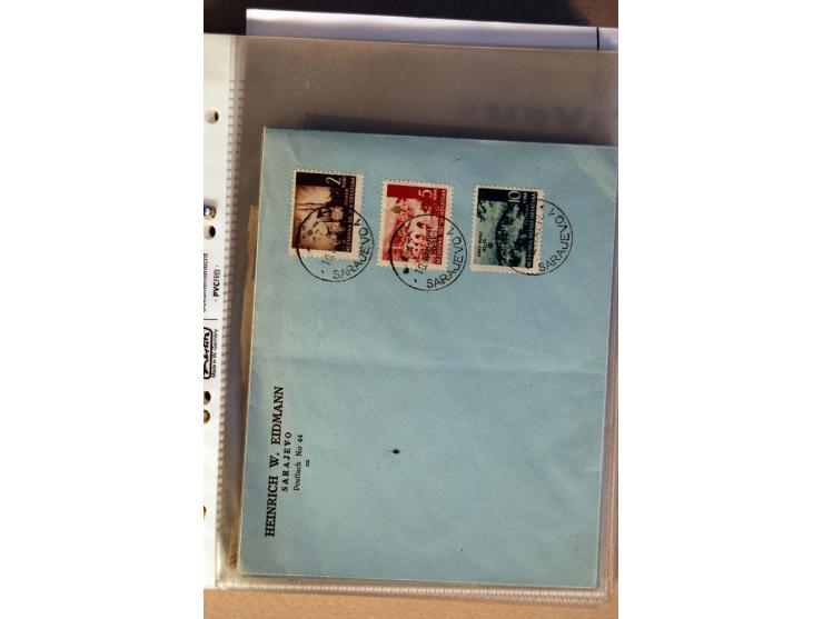1941/44, ca. 50 Briefe und Karten aus dem Bedarf mit R-Briefen, Luftpostbriefen und einigen Paketkarten, unterschiedliche Erh