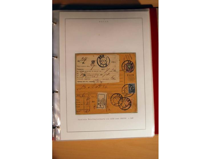  1840/1990, ungebrauchte, postfrische und gestempelte Sammlung mit vielen Briefen ab Vorphila und Russland in Polen gebraucht