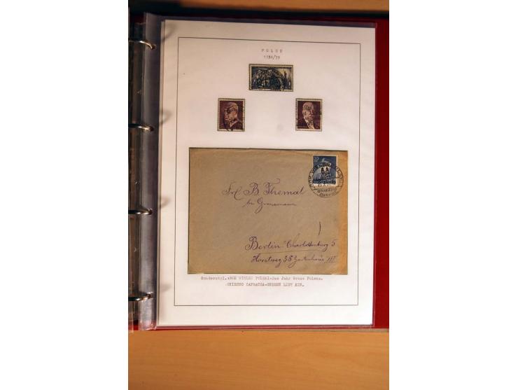  1840/1990, ungebrauchte, postfrische und gestempelte Sammlung mit vielen Briefen ab Vorphila und Russland in Polen gebraucht