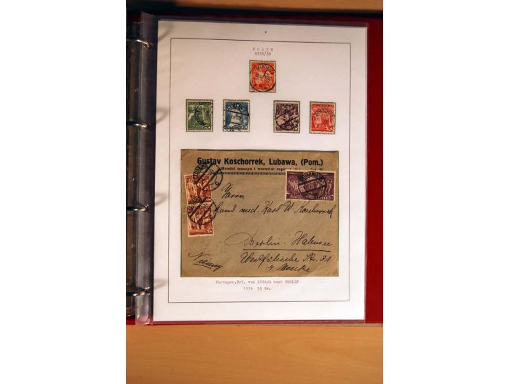 1840/1990, ungebrauchte, postfrische und gestempelte Sammlung mit vielen Briefen ab Vorphila und Russland in Polen gebraucht