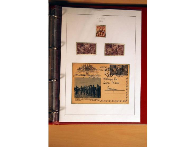  1840/1990, ungebrauchte, postfrische und gestempelte Sammlung mit vielen Briefen ab Vorphila und Russland in Polen gebraucht