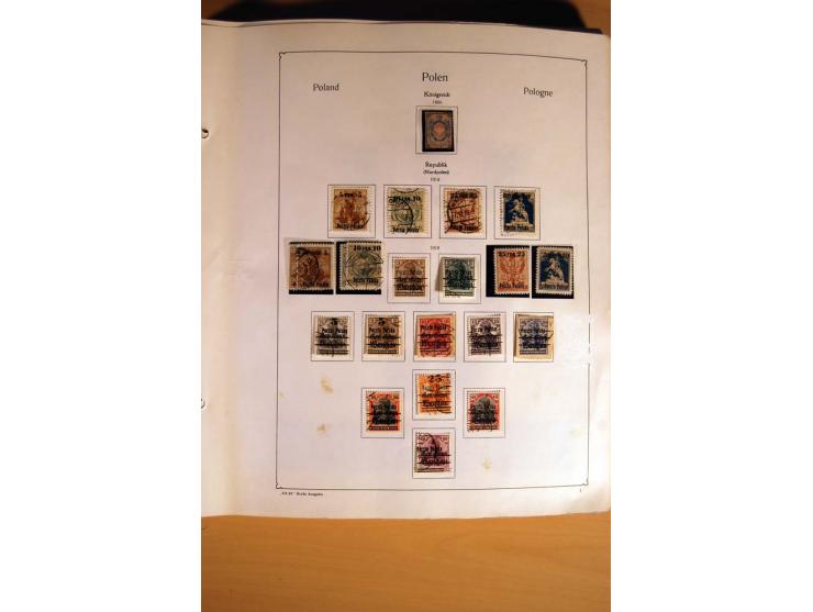  1840/1990, ungebrauchte, postfrische und gestempelte Sammlung mit vielen Briefen ab Vorphila und Russland in Polen gebraucht