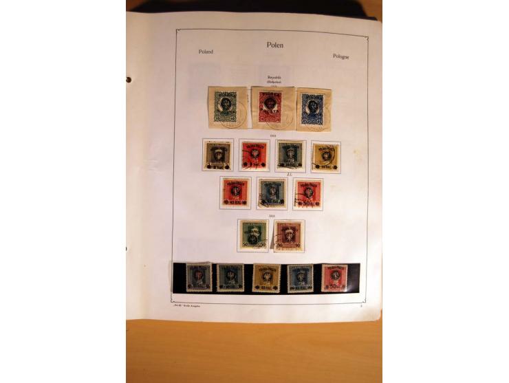  1840/1990, ungebrauchte, postfrische und gestempelte Sammlung mit vielen Briefen ab Vorphila und Russland in Polen gebraucht