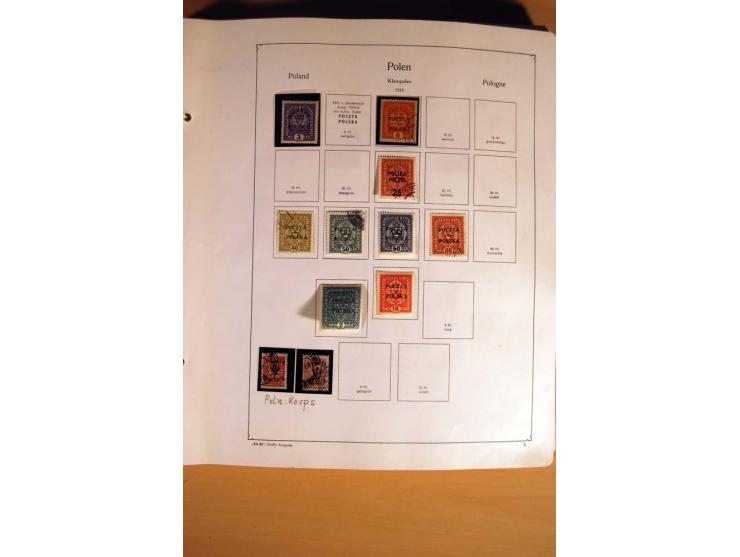  1840/1990, ungebrauchte, postfrische und gestempelte Sammlung mit vielen Briefen ab Vorphila und Russland in Polen gebraucht