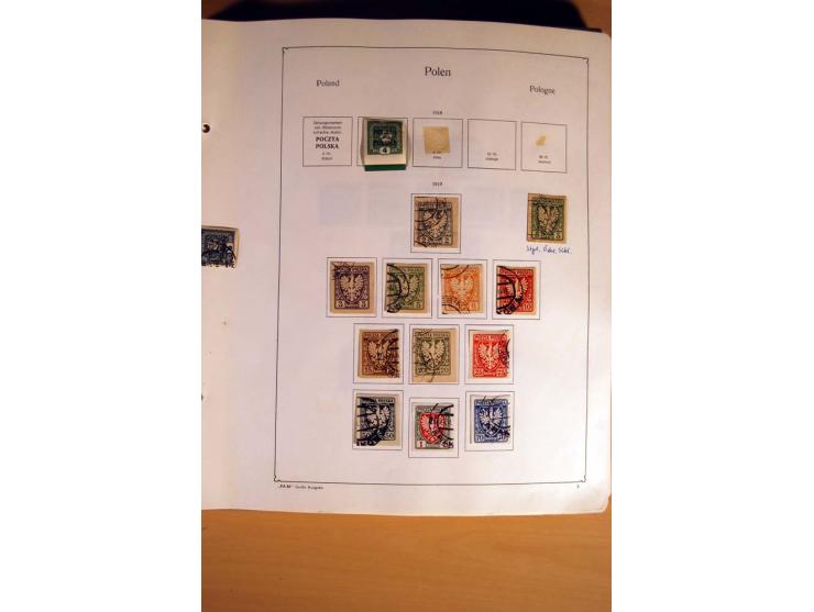  1840/1990, ungebrauchte, postfrische und gestempelte Sammlung mit vielen Briefen ab Vorphila und Russland in Polen gebraucht