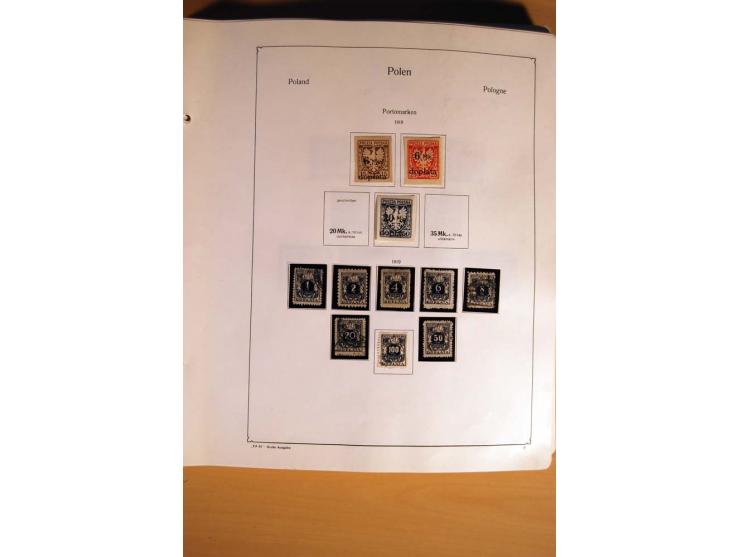  1840/1990, ungebrauchte, postfrische und gestempelte Sammlung mit vielen Briefen ab Vorphila und Russland in Polen gebraucht