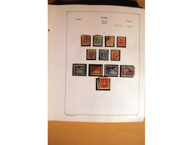  1840/1990, ungebrauchte, postfrische und gestempelte Sammlung mit vielen Briefen ab Vorphila und Russland in Polen gebraucht