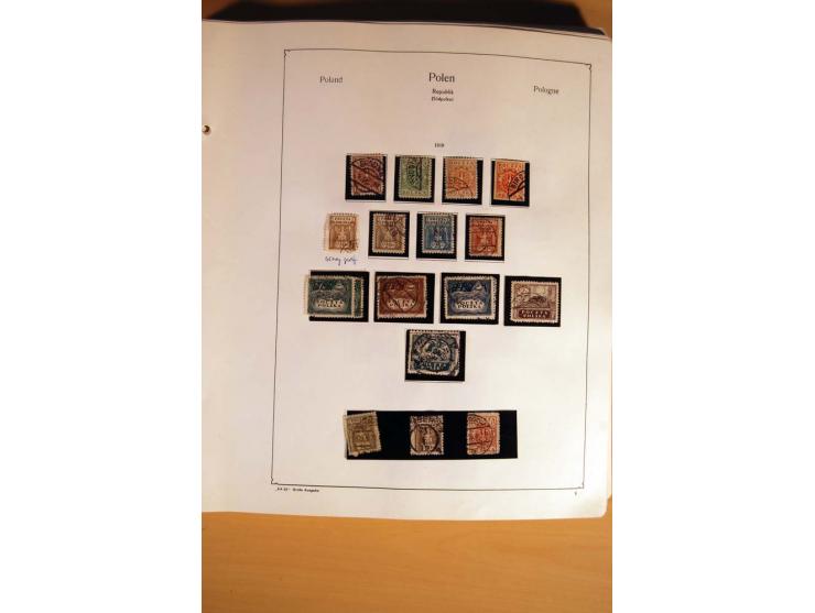  1840/1990, ungebrauchte, postfrische und gestempelte Sammlung mit vielen Briefen ab Vorphila und Russland in Polen gebraucht